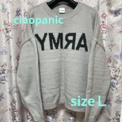 チャオパニック　反転ARMYニット　ベージュ　Ｌ