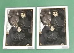 進撃の巨人 ウインターアニマル　特典ブロマイド エレン　リヴァイ 2枚セット