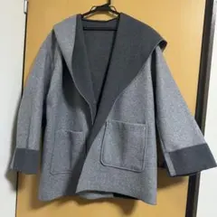 フーデットコート グレイ