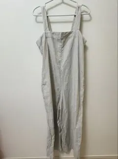 UNIQLO リネンブレンドサロペット