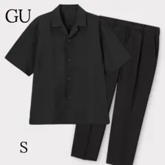 GU ドライ フィットオープンカラーシャツ ワイドテーパードパンツ セット S