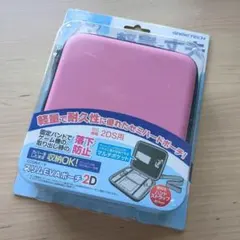 ニンテンドー 2DS セミハードポーチ スリムEVAポーチ 2D ピンク