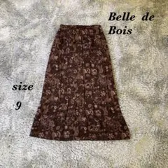 Belle de Bois ベルドボワ (9) ロングスカート プリーツ 花柄のサムネイル