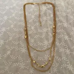 イミテーション　多重チェーン ネックレス