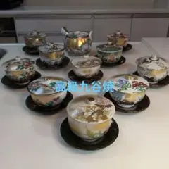 極美品】 皇居の花シリーズ8個 宮前秀樹 高級蓋付湯呑み 新品 未使用 