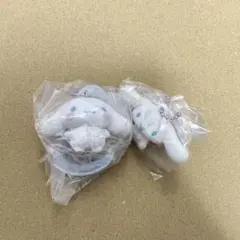 カラフルカラビナマスコットチャーム シナモン ふわふわフロッキーマスコット