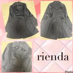 リエンダ★rienda★良品★バックプリーツ★トレンチコート★かっこいいのサムネイル