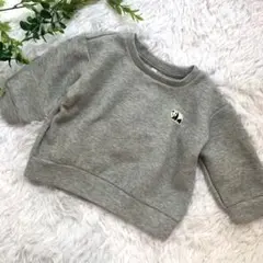 無印良品　良品計画　パンダ　トレーナー　90cm グレー