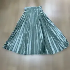 ZARA ミントグリーン プリーツスカート