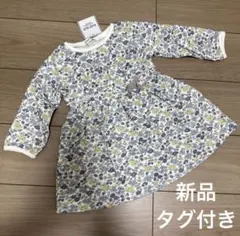 SLAP SLIP べべ　花柄ワンピース 90cm 長袖