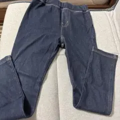 デニム風ボトムス 100cm ダークブルー