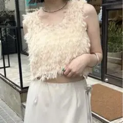 mystic シュガーベスト ベージュ F 旬なコーデもこれ1着で叶う！！