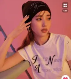 JUST A NOON × atmos pink ラインストーンロゴTシャツのサムネイル
