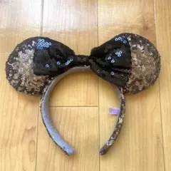 ディズニー　ミニーちゃん　スパンコールカチューシャ