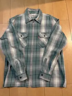 Levi's Red Tab グリーンチェックネルシャツ フルジップ