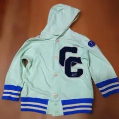 Denim Dungaree フード付きパーカー 130デニムダンガリー