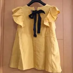 bierschバックリボン　リネンシャツ