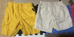 黄色と白の半ズボンセット