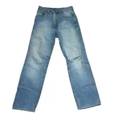 Wrangler ストレートデニム　M ライトブルー 膝ダメージのサムネイル
