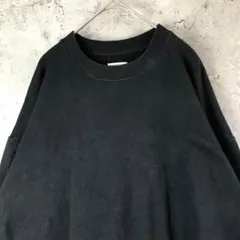 A2217古着　スウェット　ブラック　無地