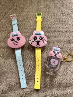 おぱんちゅうさぎ　時計　ストラップセット
