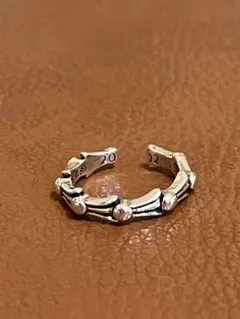 シルバー 925メキシカンジュエリーヴィンテージリングバンブー風デザインリング