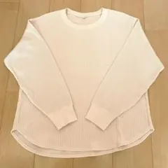 UNIQLO メンズ ワッフルクルーネック長袖Tシャツ・カットソー