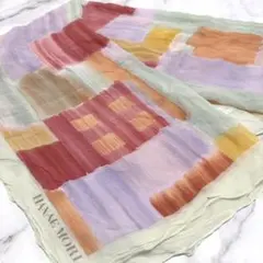 ハナエモリ シフォンスカーフ シルク スカーフ マルチカラー