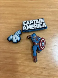 クロックスジビッツ キャプテン・アメリカ 3個セット