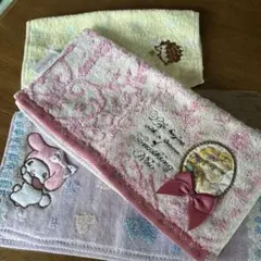 タオルハンカチセット（キャラクター刺繍）3枚