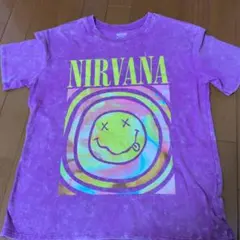 NYで購入 NIRVANA 花柄プリント Tシャツ Lサイズ - メルカリ