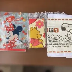 ミニーマウス・プーさん・スヌーピー　ディズニーキャラクターセット