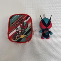 仮面ライダーショー　 ぬいぐるみストラップ&ポーチ