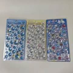 しずくちゃん、みるみるちゃん、ぷくぷくあわわちゃんボンボンドロップシール