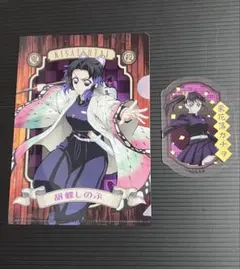 鬼滅の刃　ミニクリアファイルガム　ステッカー　胡蝶しのぶ　栗花落カナヲ
