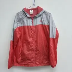adidas レディース　ウィンドブレーカー 赤・銀　◇14