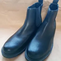 美品、Clarks ブラックレザー サイドゴアブーツ