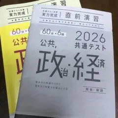 2026共通テスト　公共・政治・経済