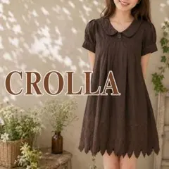 CROLLA クロッラ ワンピース ブラウン 森ガール ナチュラル レディースMのサムネイル