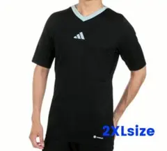 2XL【新品】アディダス 半袖レフェリーシャツ 審判レフリー ウェア Wポケット