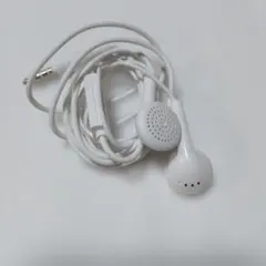 ホワイト 有線イヤホン 3.5mmジャック