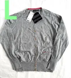 新品 ユニクロ iliann loeb イリアンローブカーディガン グレー L
