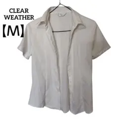 CLEAR WEATHER 半袖シャツ M ホワイト 白　スーツのサムネイル