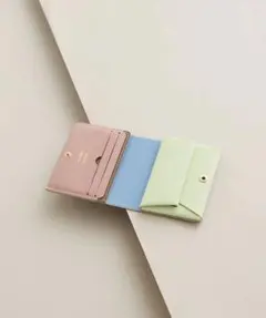 MOLINI コンパクトウォレット プラム×マルチカラー 1回短時間使用 