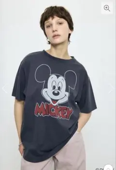 AZUL by moussy ADルーズ半袖プリントT / MICKEY