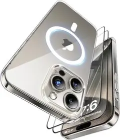 iPhone15 ProMax ケース MagSafe対応 透明 クリア カメラ