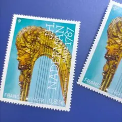 3549 外国切手 フランス 2014年 楽器 パープ 1種完2枚未使用