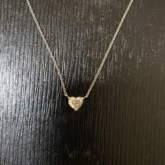 ハートシェイプ ダイヤモンド ネックレス 0.70ct G SI2