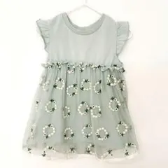 apres les cours (アプレレクール)　フリル袖 花柄 チュニック