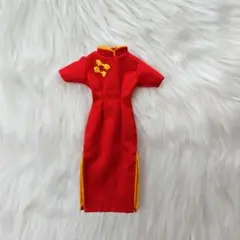 リカちゃん服　チャイナ服　赤黄のサムネイル